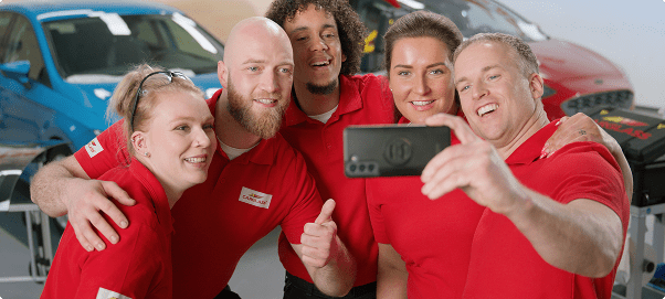 Carglass medewerkers samen